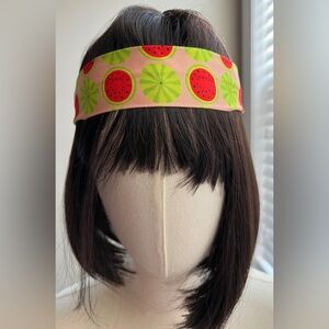 Head band with Watermelon motif new with tag smoke/pet free